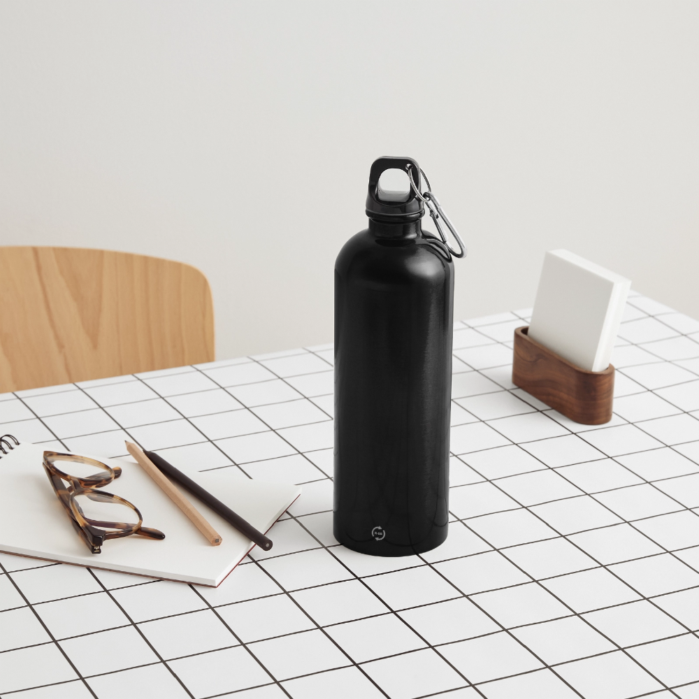 Gourde avec mousqueton 750 ml - black