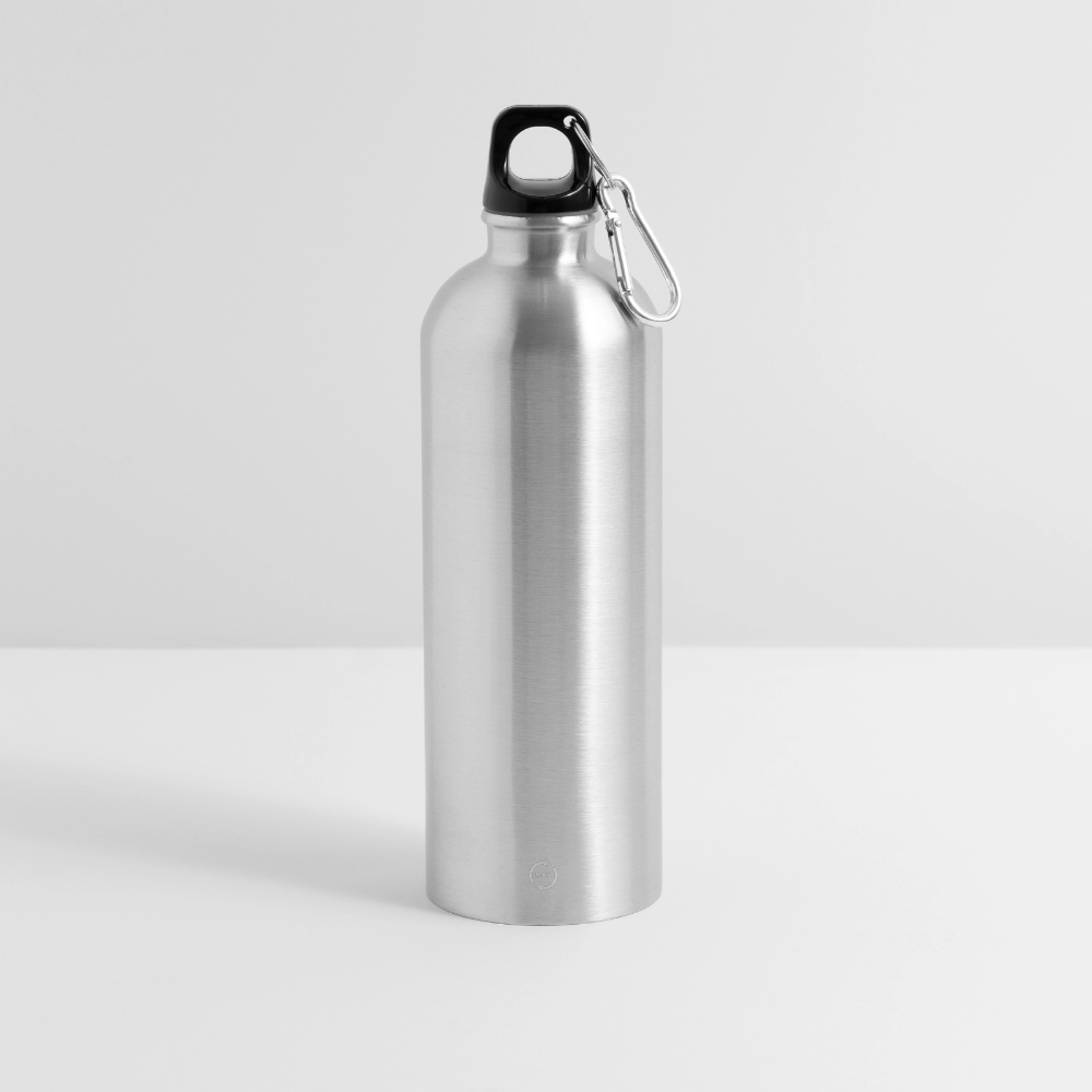 Gourde avec mousqueton 750 ml - silver