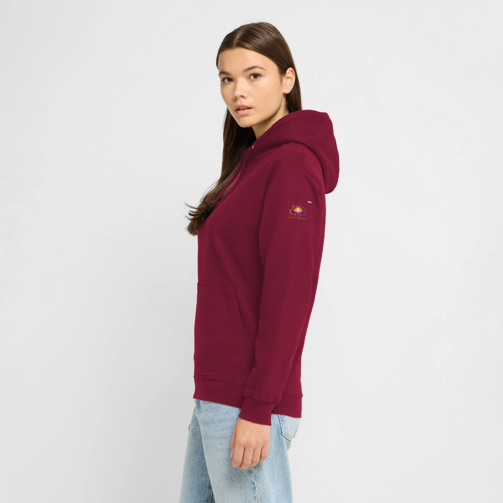 Unisex sweat à capuche - bordeaux