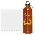 Gourde avec mousqueton 750 ml - burnt orange