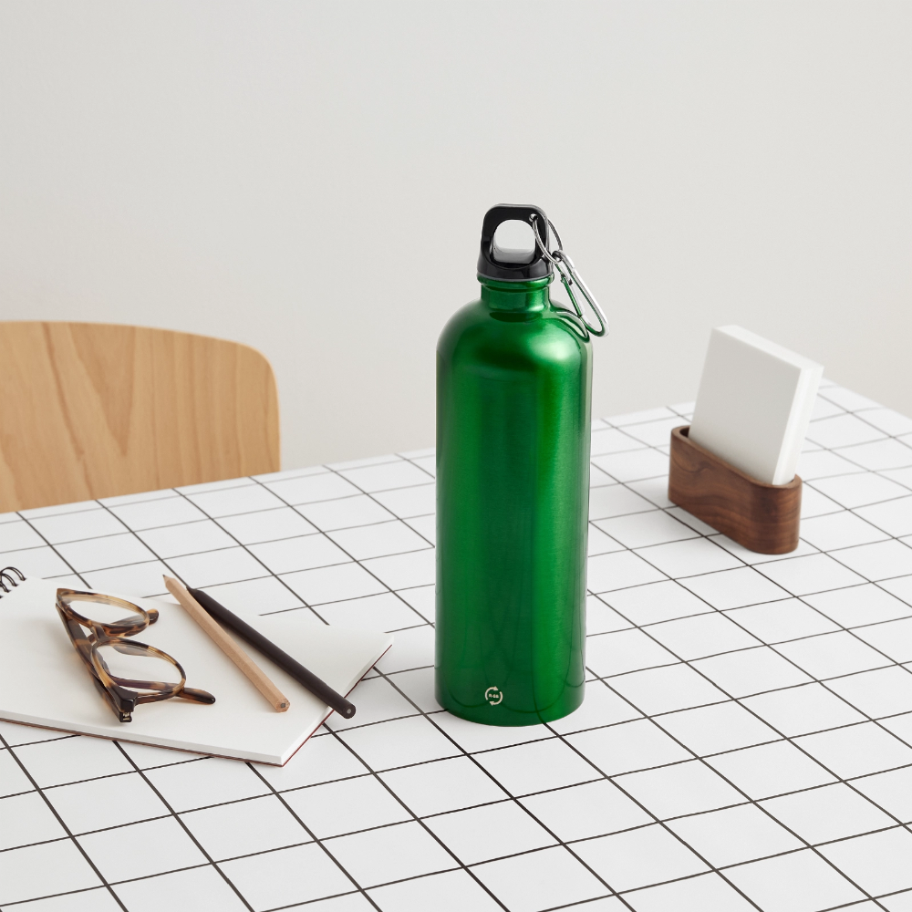 Gourde avec mousqueton 750 ml - kelly green