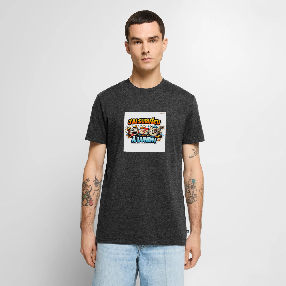 Premium T-Shirt homme - heather anthracite