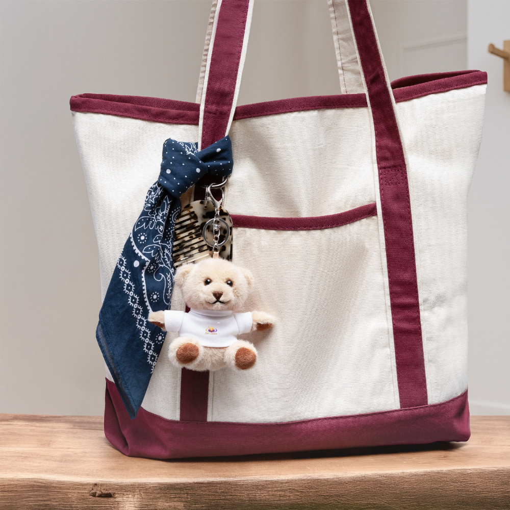 Teddy porte clé - white