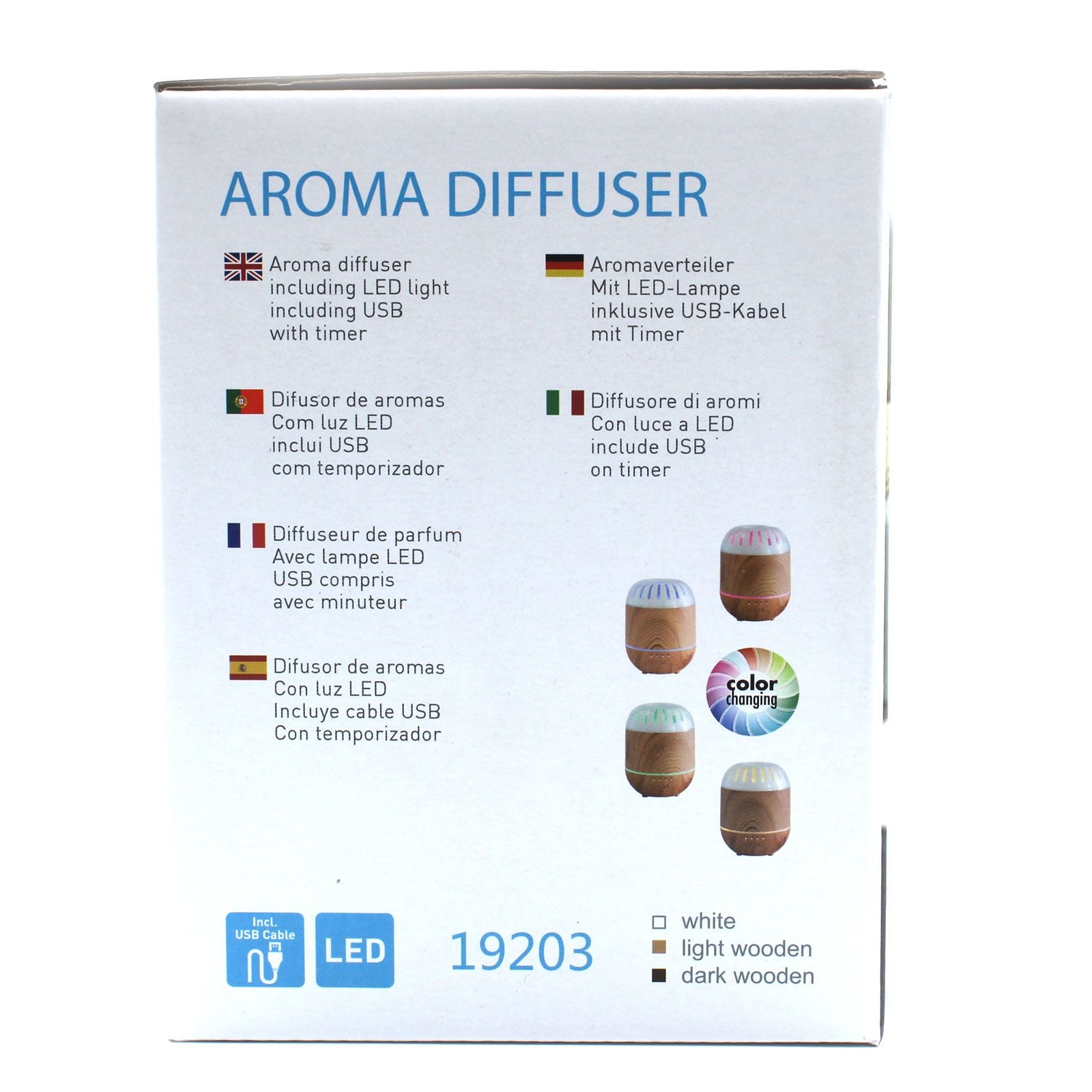 Palermo Atomiseur - USB - Changement de couleur- minuterie