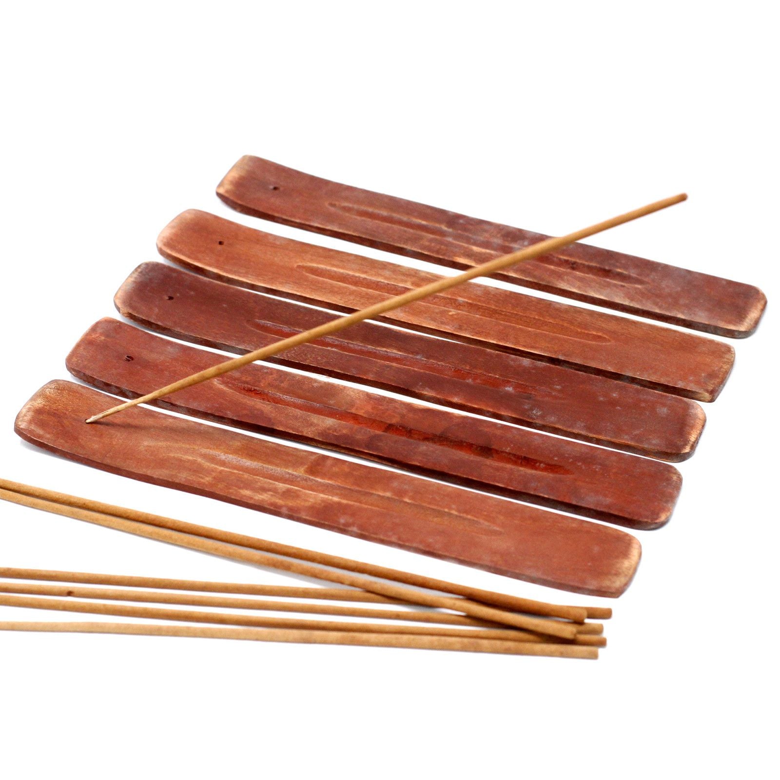 Porte-encens en bois de manguier – Finition naturelle